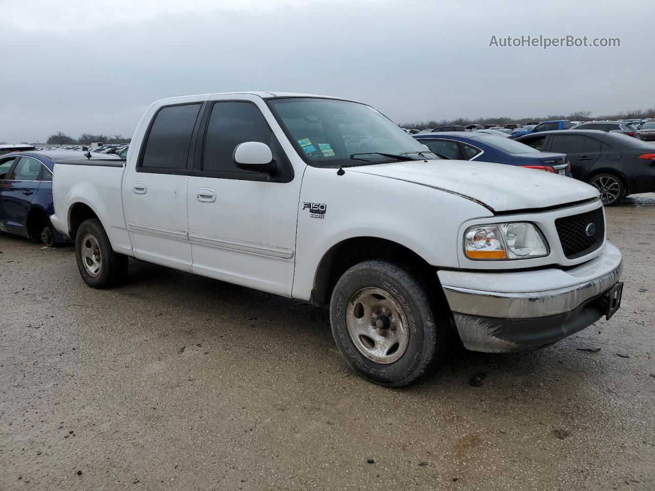 2003 Ford F150 Supercrew White vin: 1FTRW07603KB49873