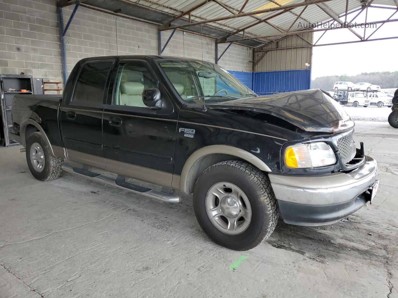 2003 Ford F150 Supercrew Black vin: 1FTRW07603KC09506