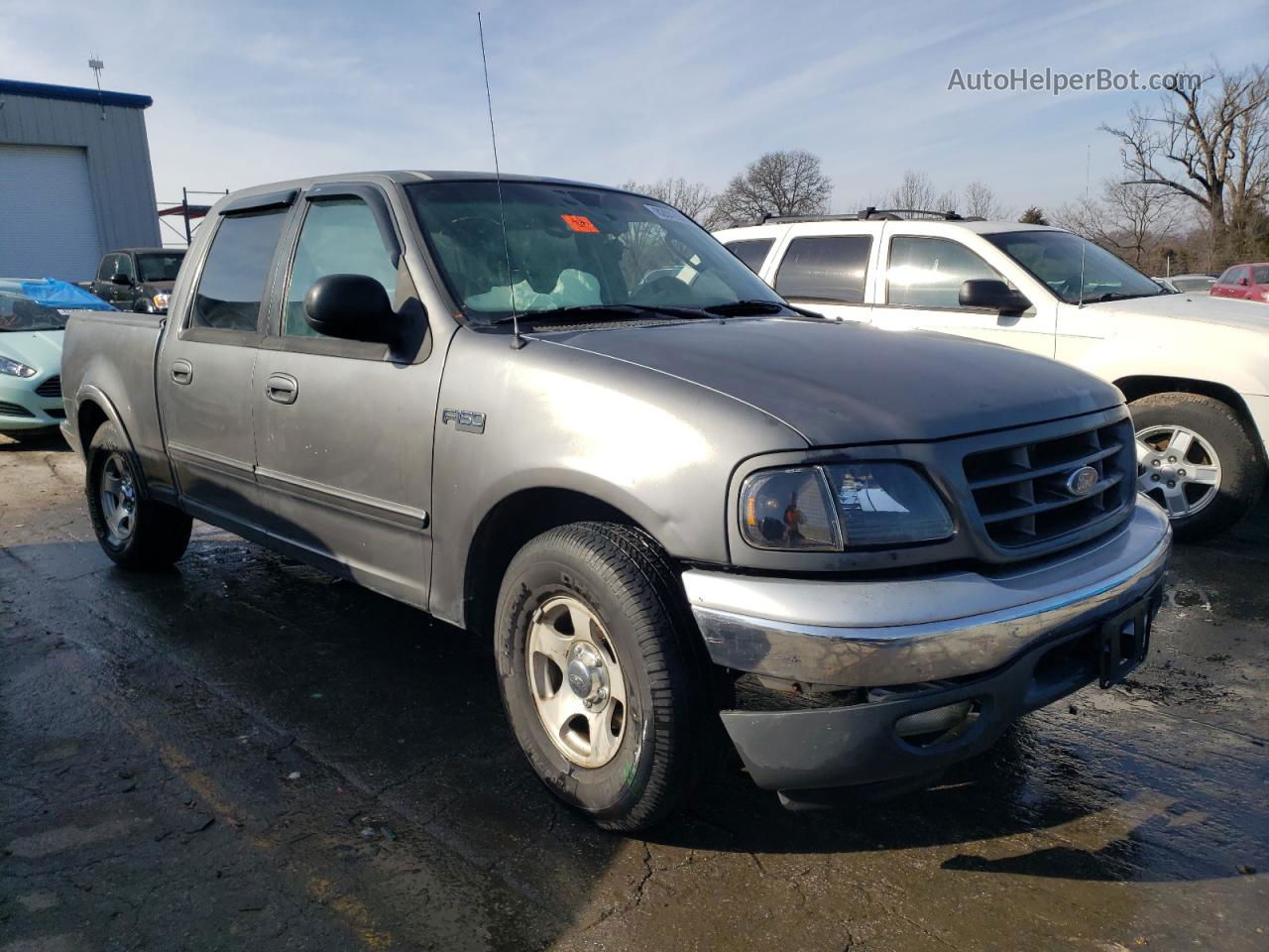 2003 Ford F150 Supercrew Gray vin: 1FTRW07603KD69174