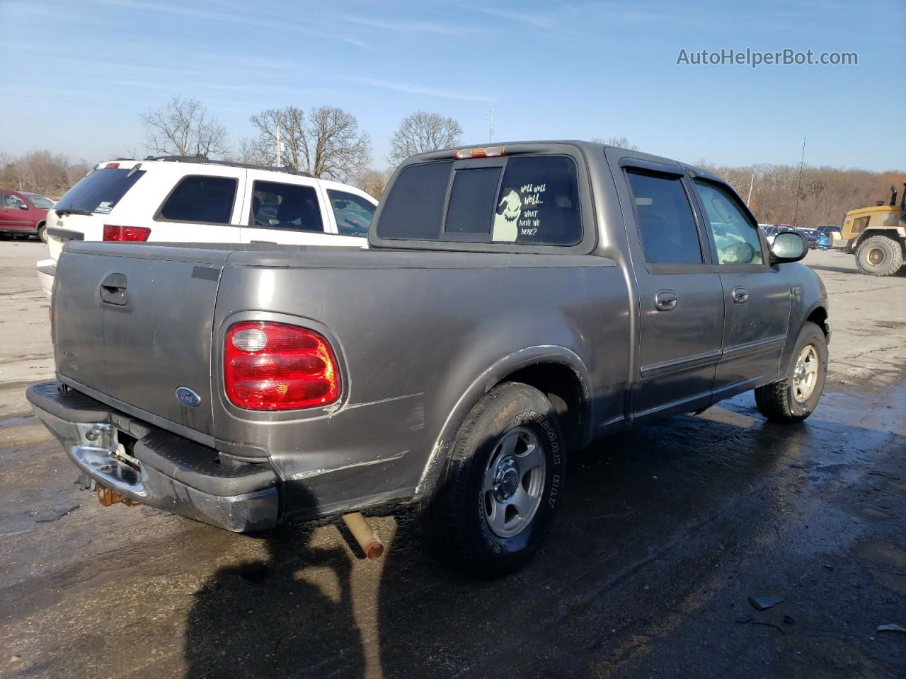 2003 Ford F150 Supercrew Gray vin: 1FTRW07603KD69174