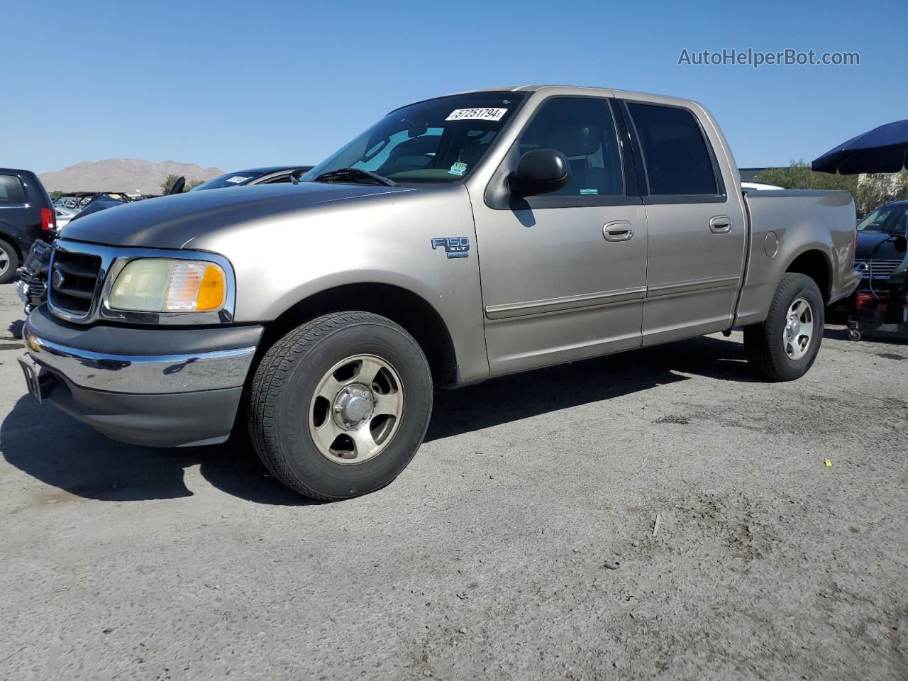 2003 Ford F150 Supercrew Beige vin: 1FTRW07613KB51499