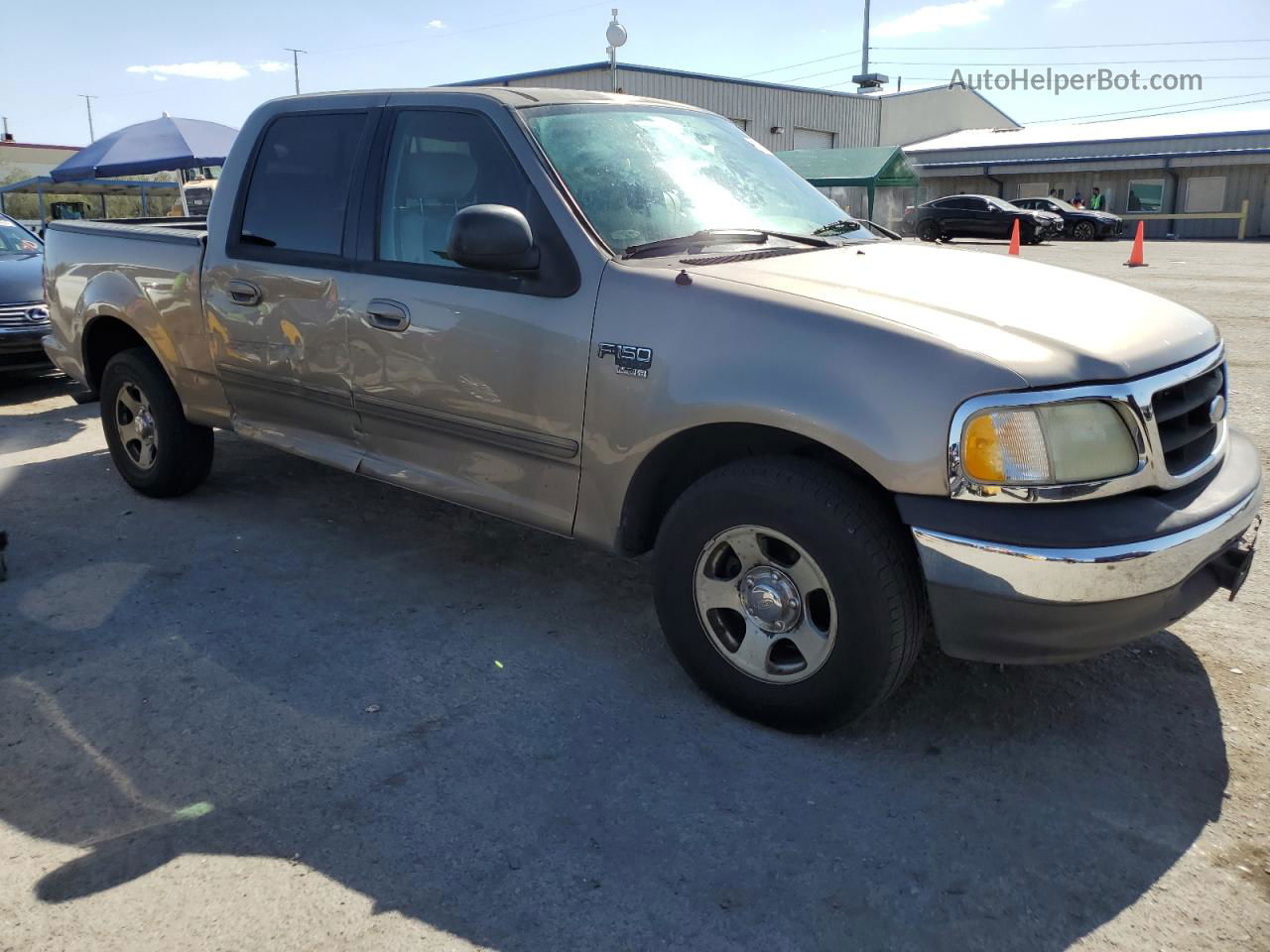 2003 Ford F150 Supercrew Beige vin: 1FTRW07613KB51499