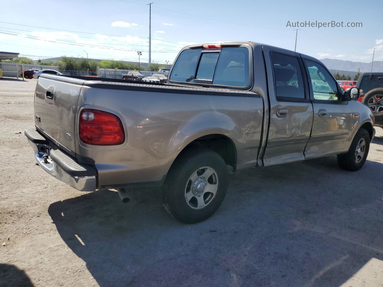 2003 Ford F150 Supercrew Beige vin: 1FTRW07613KB51499