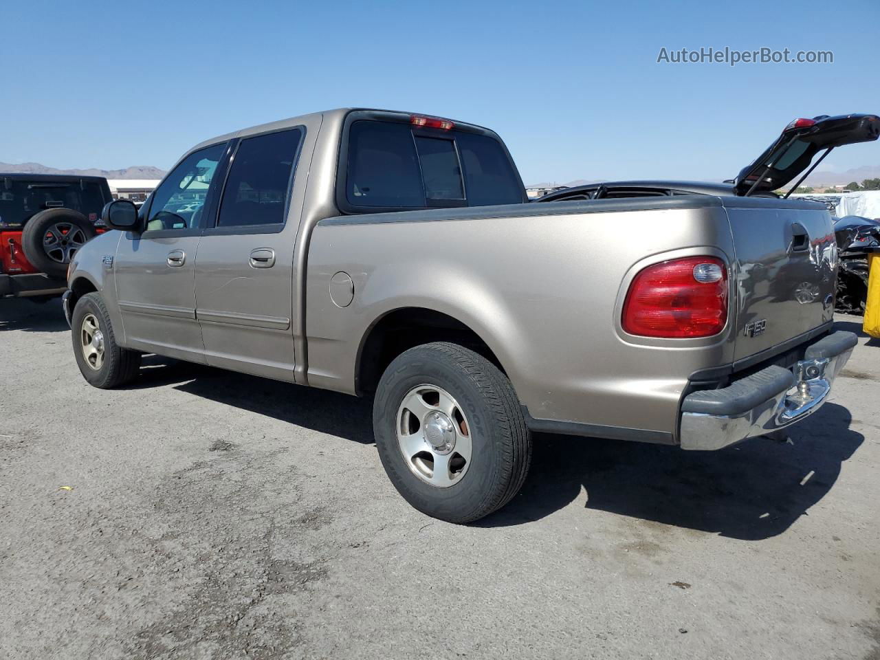 2003 Ford F150 Supercrew Beige vin: 1FTRW07613KB51499