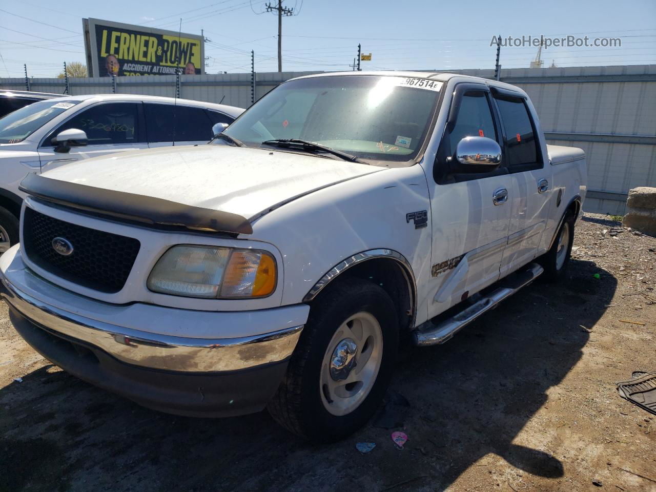 2003 Ford F150 Supercrew White vin: 1FTRW07613KB93882