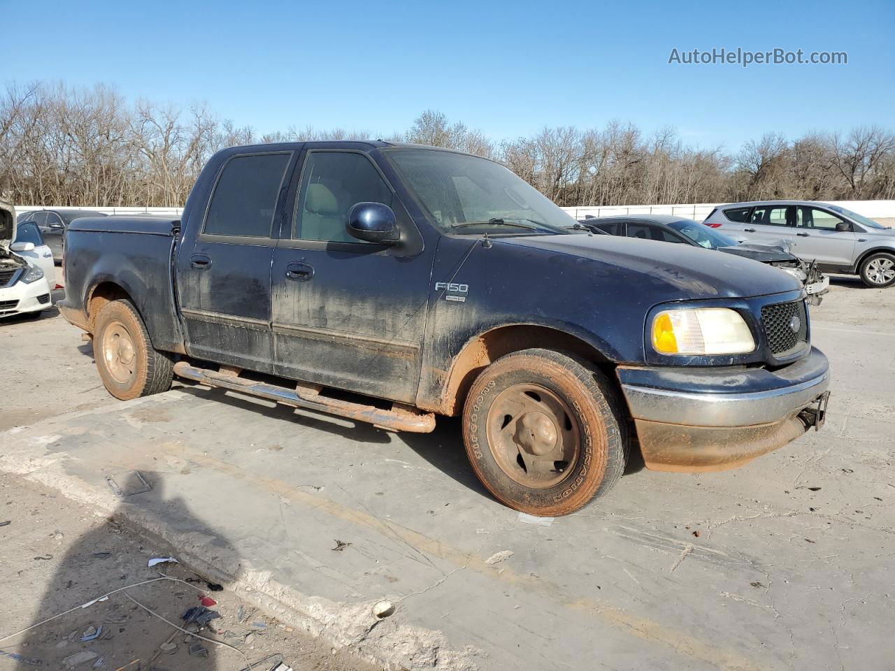 2003 Ford F150 Supercrew Синий vin: 1FTRW07613KD03961