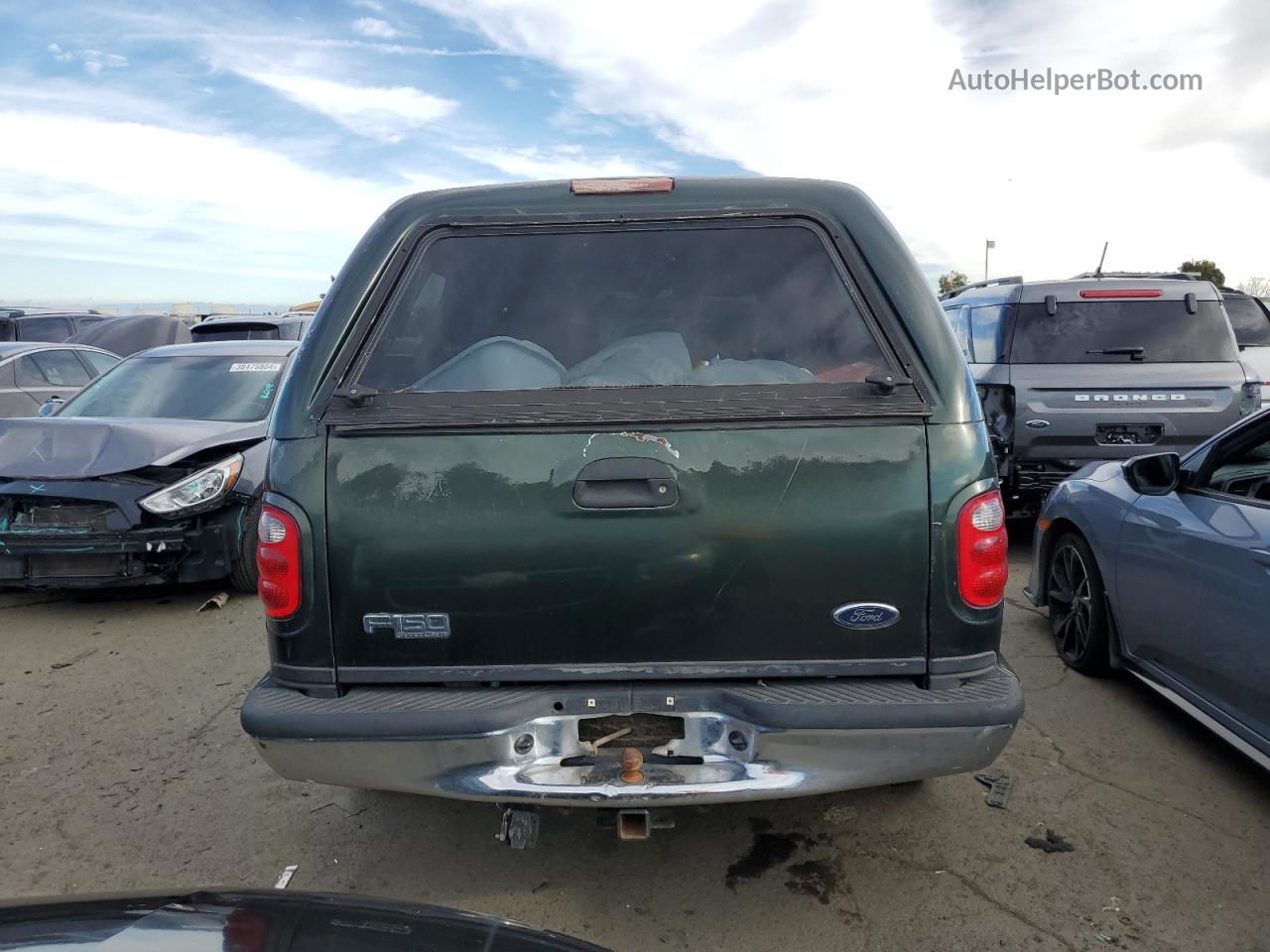 2003 Ford F150 Supercrew Green vin: 1FTRW07623KD57544