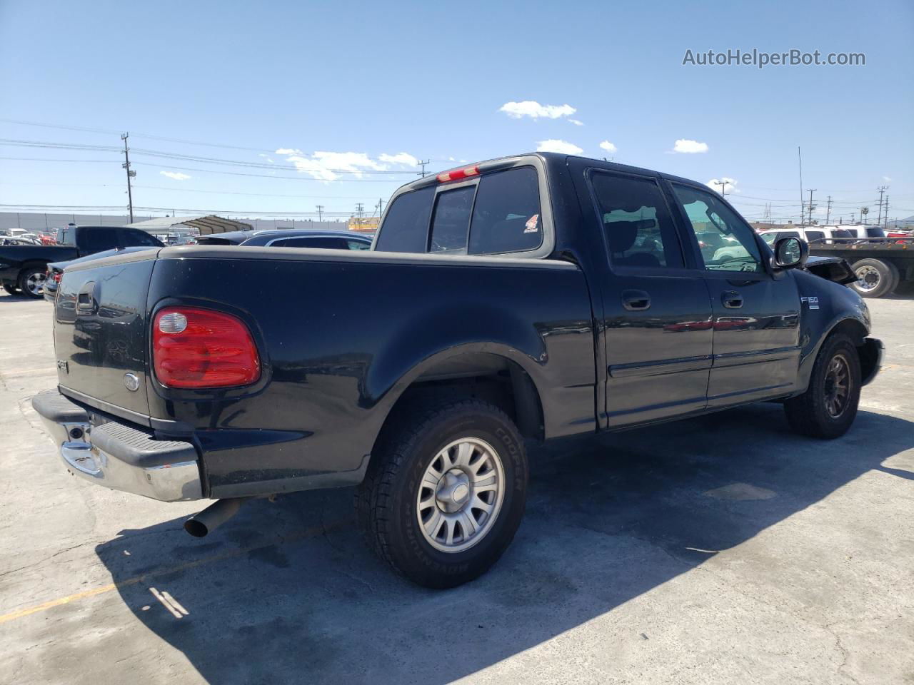 2003 Ford F150 Supercrew Black vin: 1FTRW07623KD79771