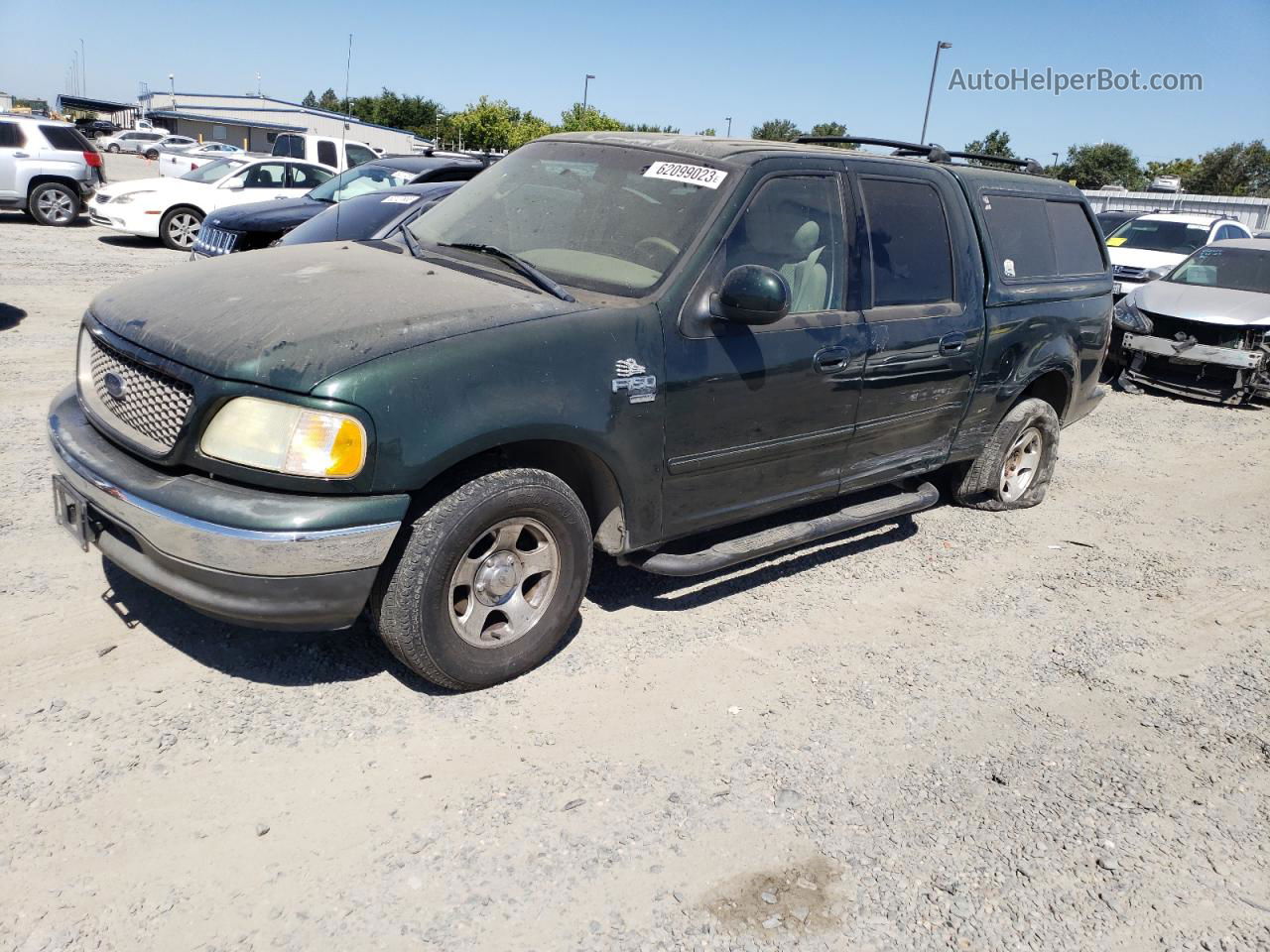 2003 Ford F150 Supercrew Green vin: 1FTRW07633KA30327