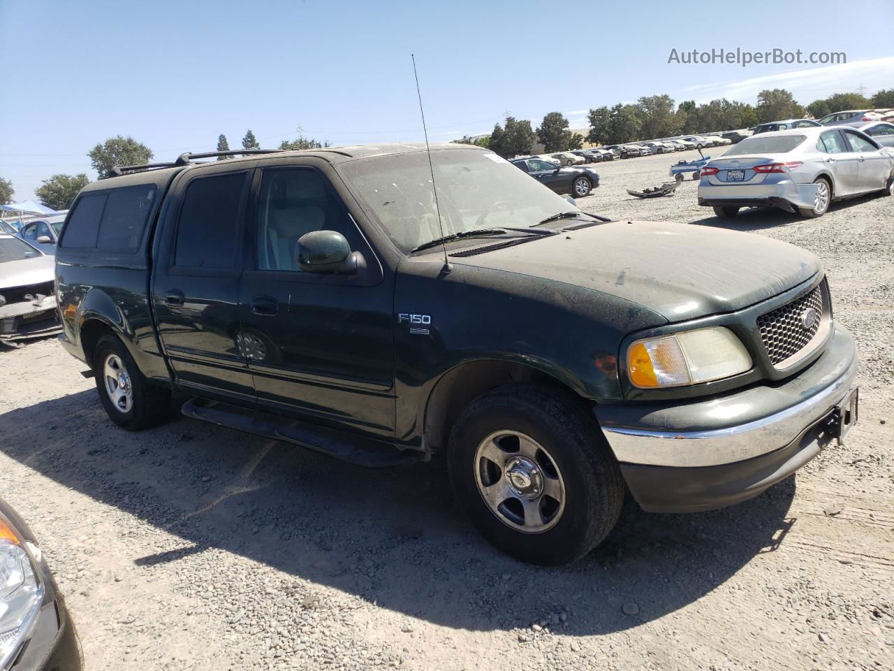 2003 Ford F150 Supercrew Green vin: 1FTRW07633KA30327