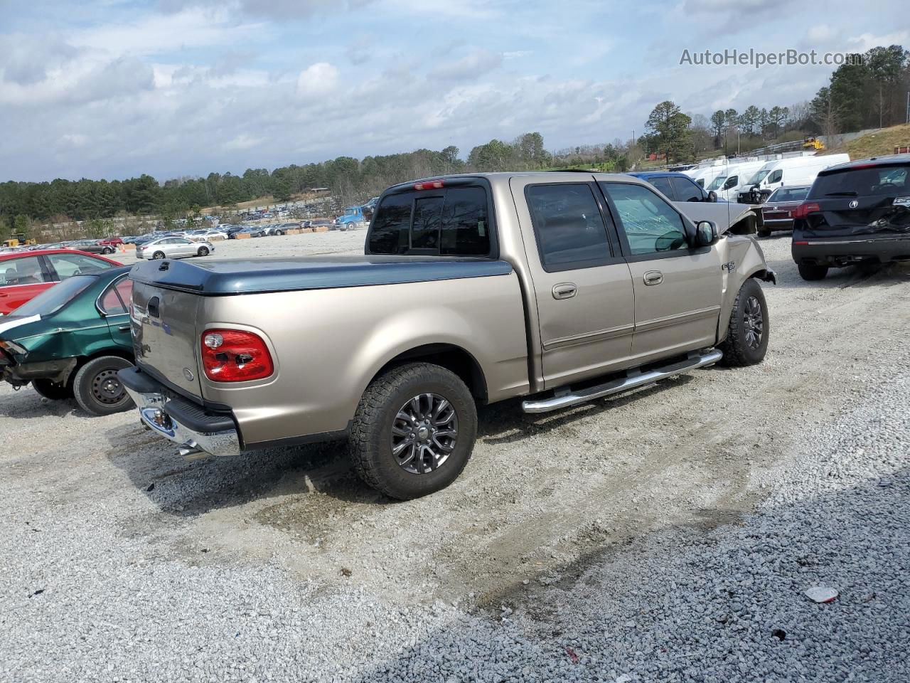 2003 Ford F150 Supercrew Beige vin: 1FTRW07633KA36757