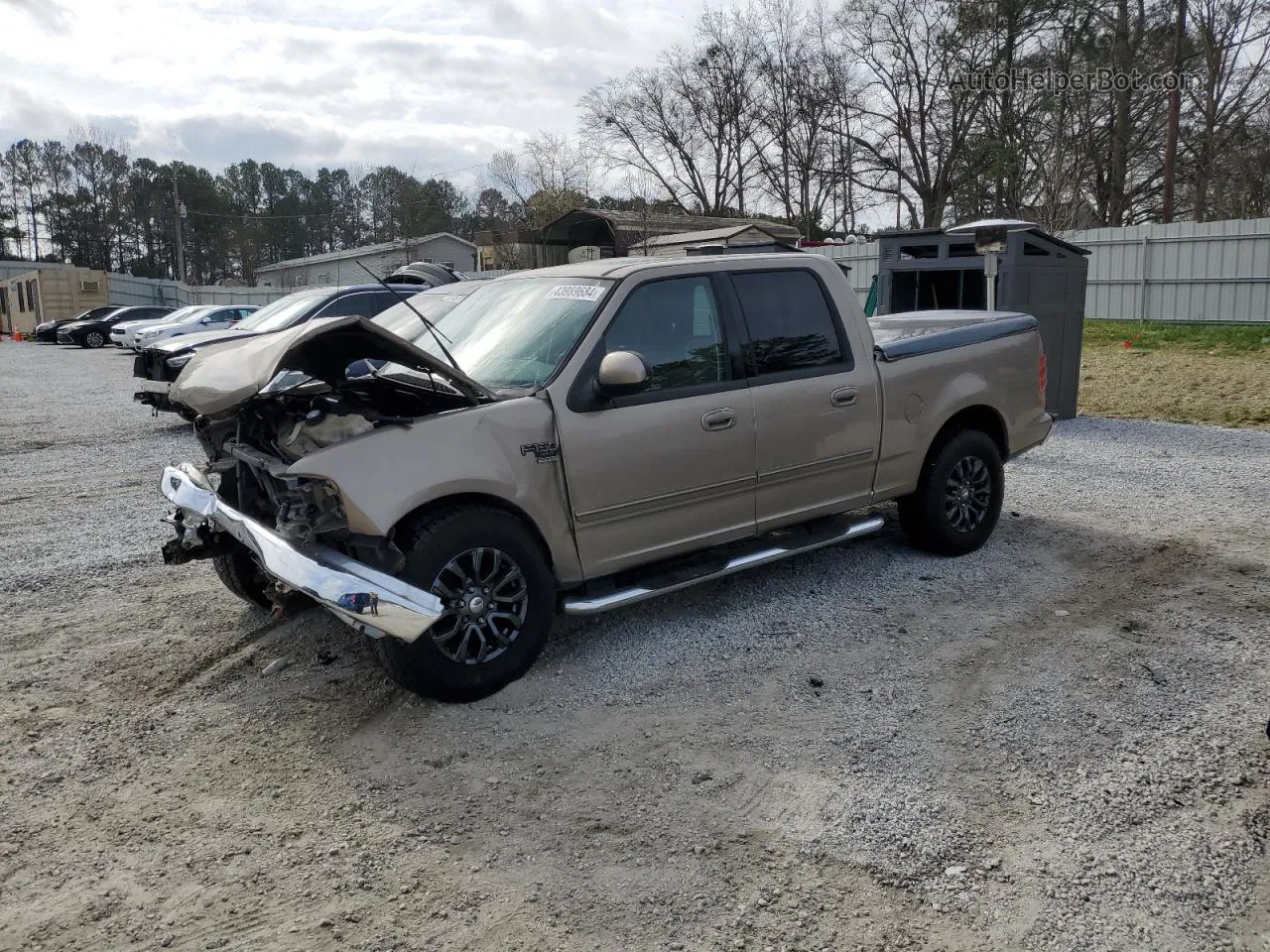 2003 Ford F150 Supercrew Beige vin: 1FTRW07633KA36757