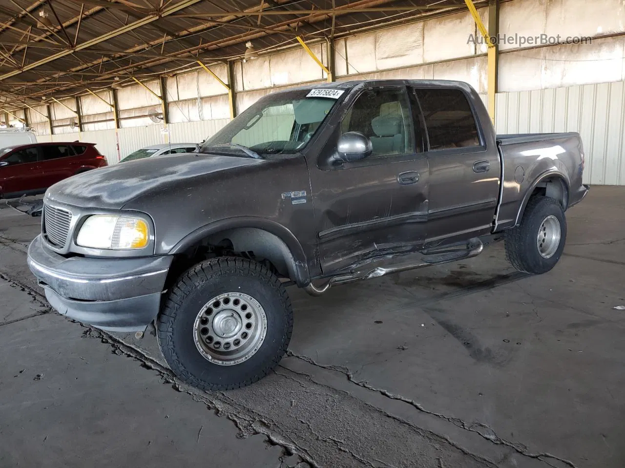 2003 Ford F150 Supercrew Gray vin: 1FTRW07633KB92071