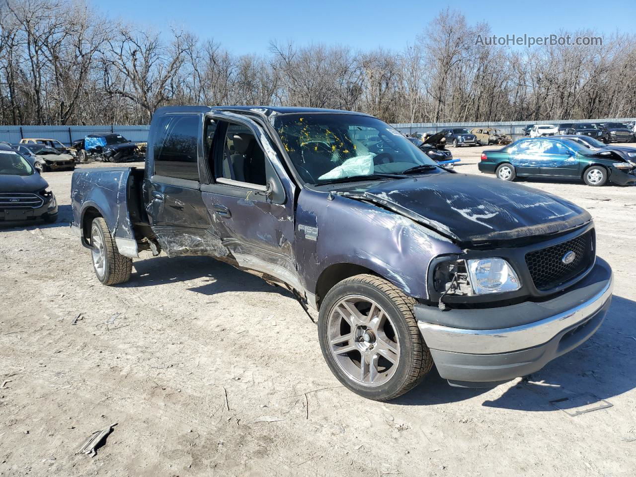 2003 Ford F150 Supercrew Черный vin: 1FTRW07643KA98569