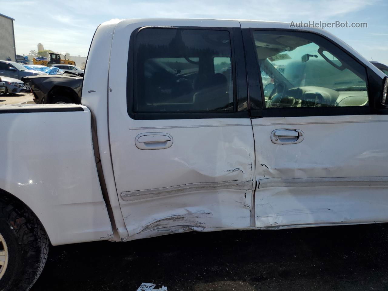 2003 Ford F150 Supercrew White vin: 1FTRW07643KD85054