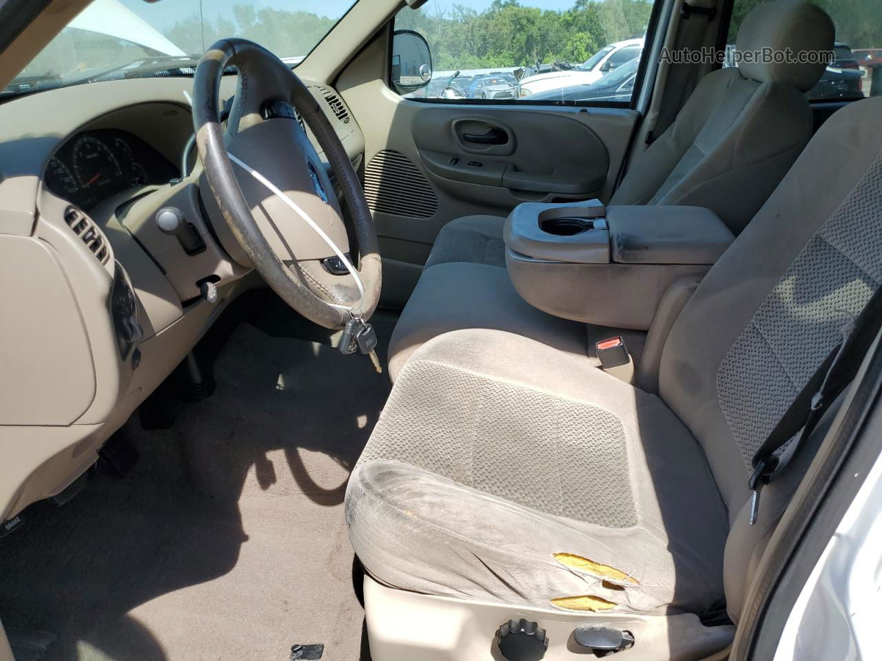 2003 Ford F150 Supercrew White vin: 1FTRW07643KD85054