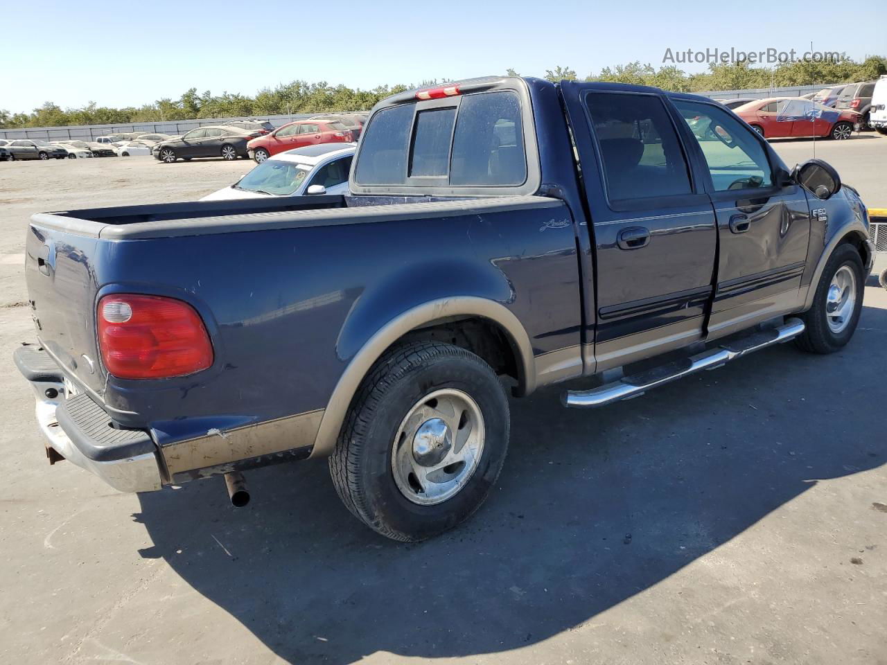 2003 Ford F150 Supercrew Blue vin: 1FTRW07663KD81801