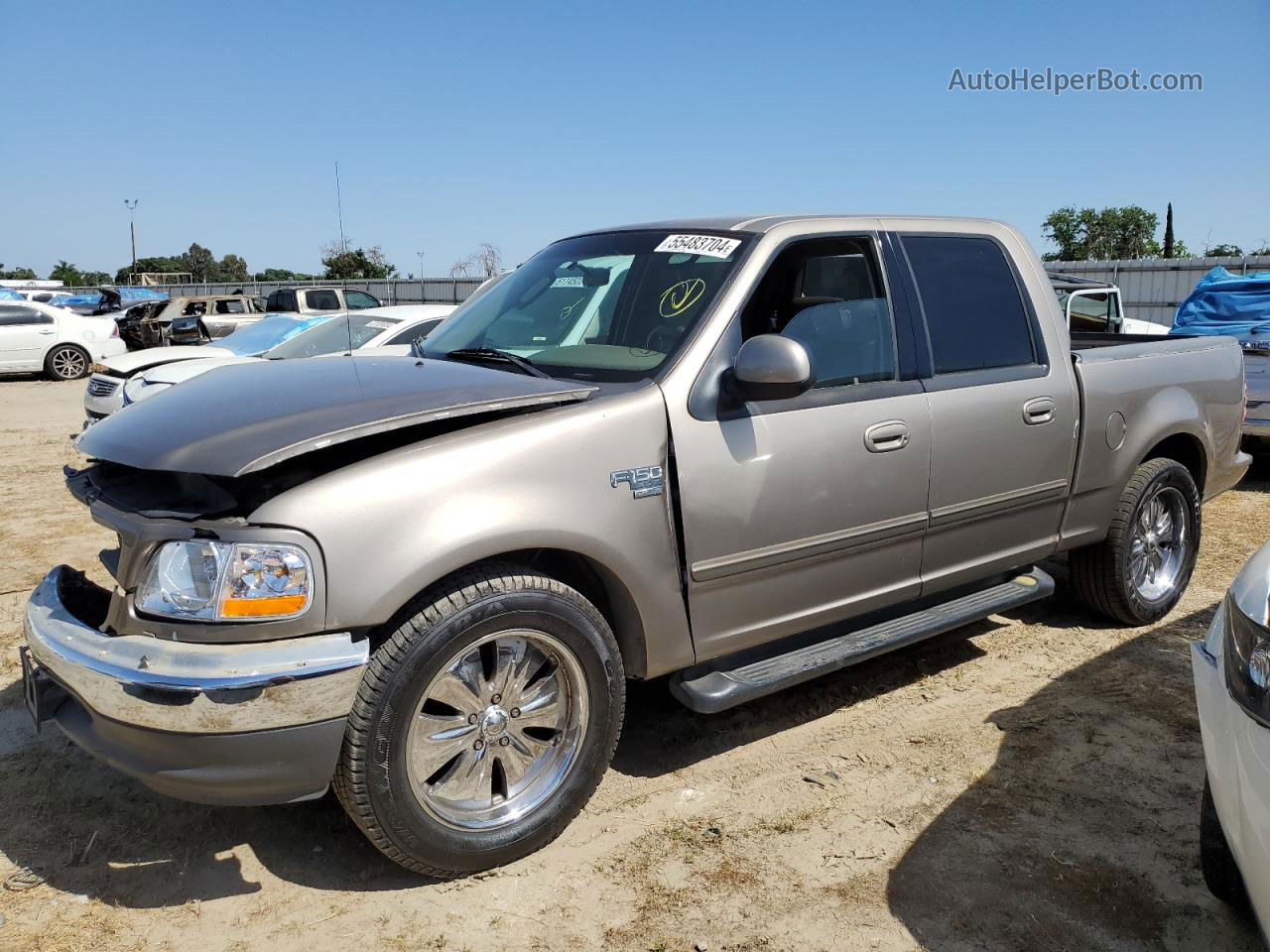 2003 Ford F150 Supercrew Brown vin: 1FTRW07673KA30718