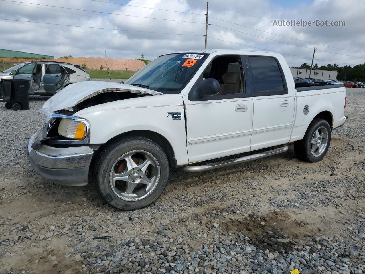 2003 Ford F150 Supercrew White vin: 1FTRW07673KB73071