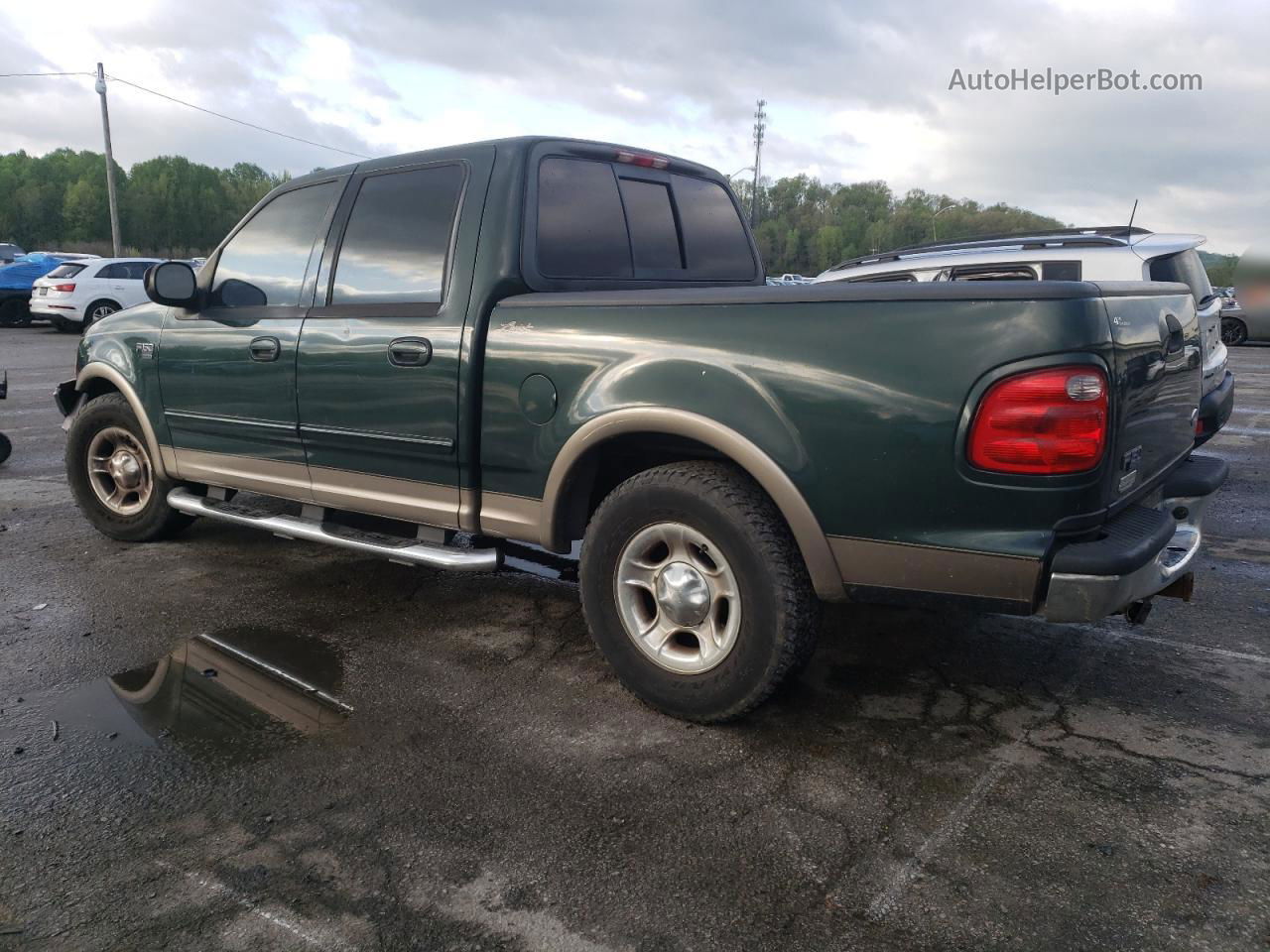 2003 Ford F150 Supercrew Green vin: 1FTRW07673KC01256