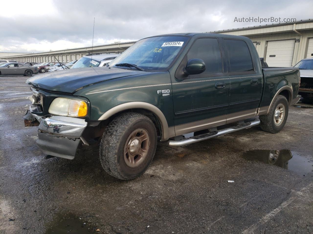 2003 Ford F150 Supercrew Green vin: 1FTRW07673KC01256