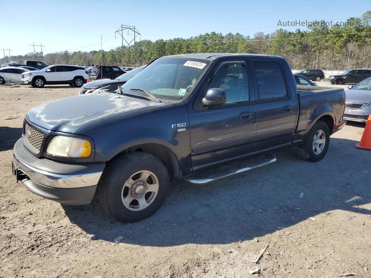 2001 Ford F150 Supercrew Black vin: 1FTRW07681KC04938