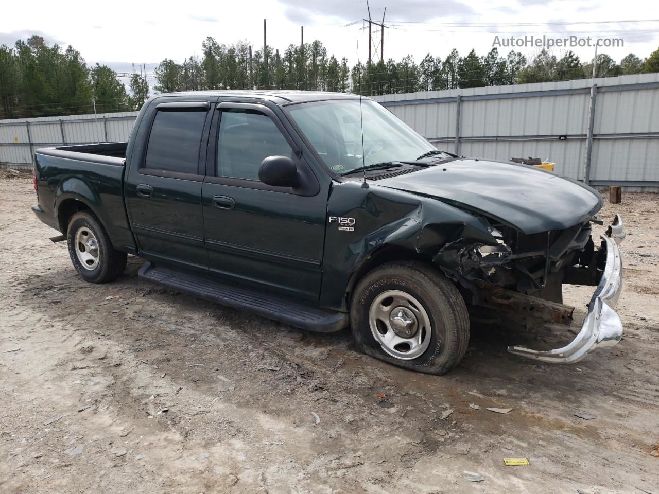 2003 Ford F150 Supercrew Green vin: 1FTRW07683KB40791