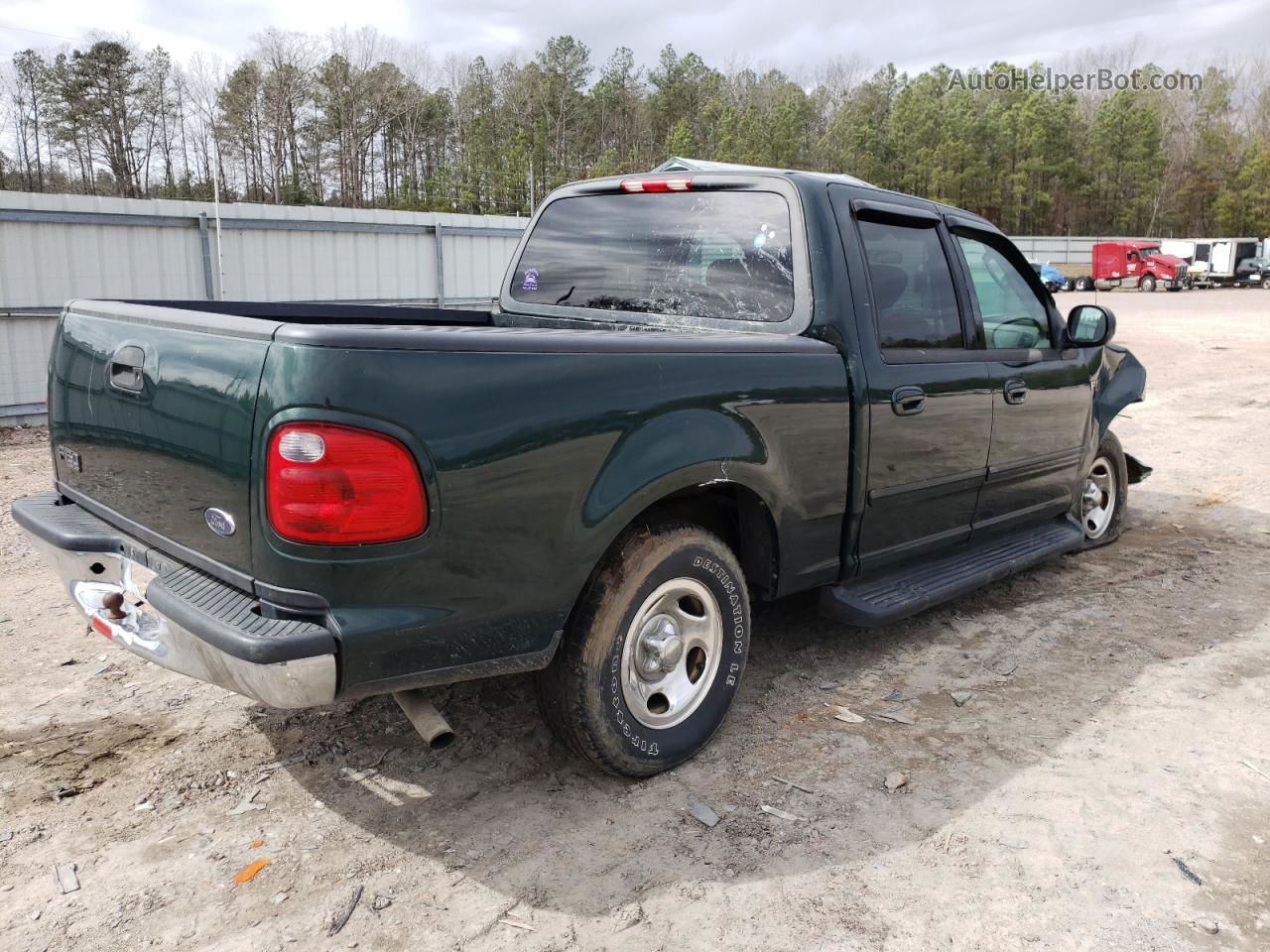 2003 Ford F150 Supercrew Green vin: 1FTRW07683KB40791