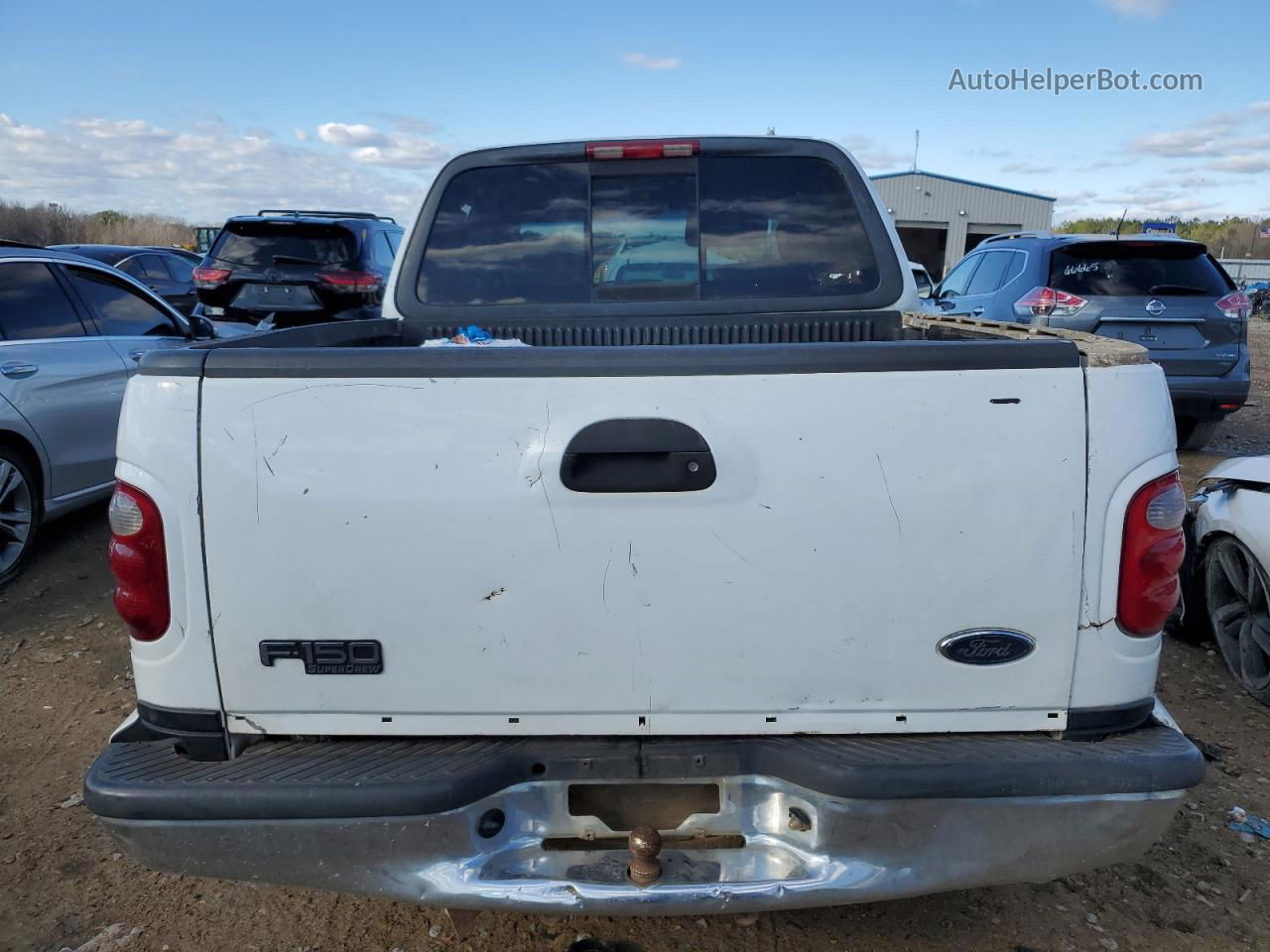 2003 Ford F150 Supercrew White vin: 1FTRW07683KC91405