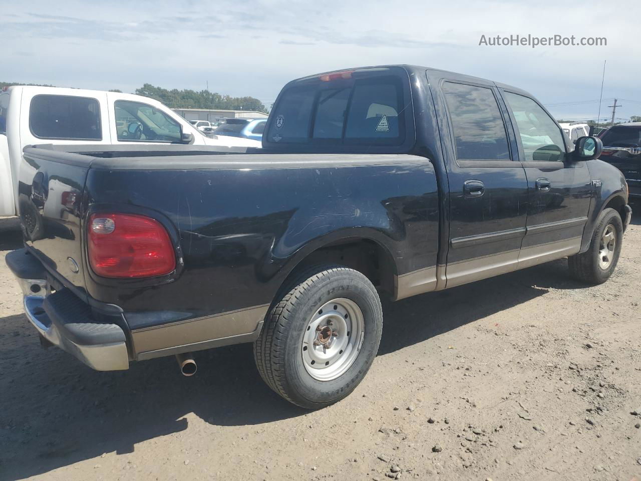 2003 Ford F150 Supercrew Black vin: 1FTRW07683KD04492