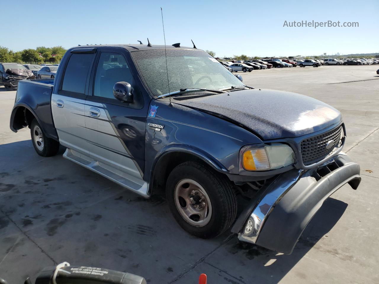 2003 Ford F150 Supercrew Gray vin: 1FTRW07683KD86157