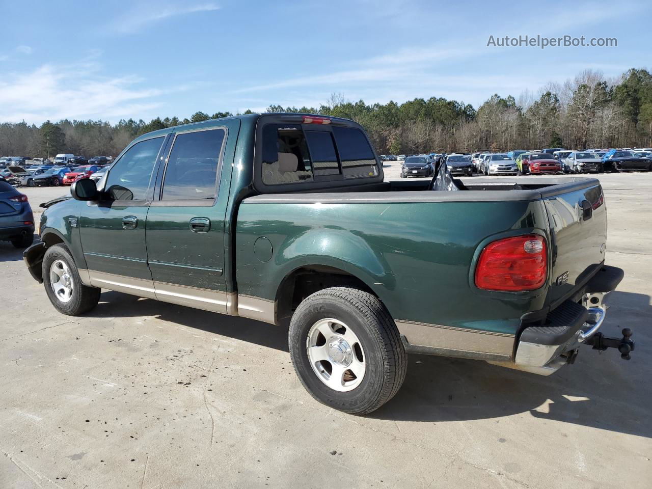 2003 Ford F150 Supercrew Green vin: 1FTRW07683KD87793