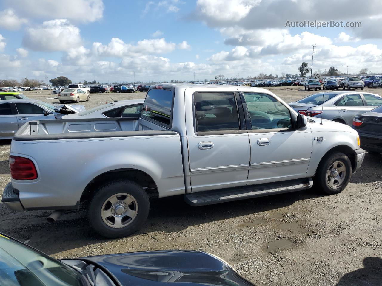 2001 Ford F150 Supercrew Серебряный vin: 1FTRW07691KC51301