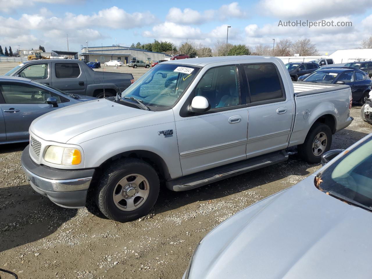 2001 Ford F150 Supercrew Серебряный vin: 1FTRW07691KC51301