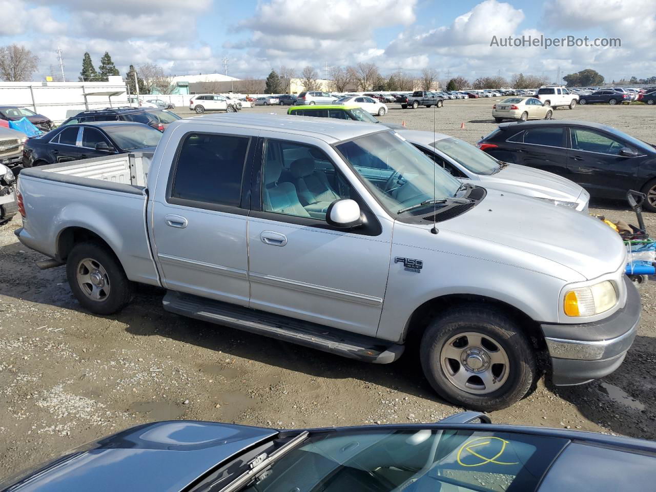 2001 Ford F150 Supercrew Серебряный vin: 1FTRW07691KC51301