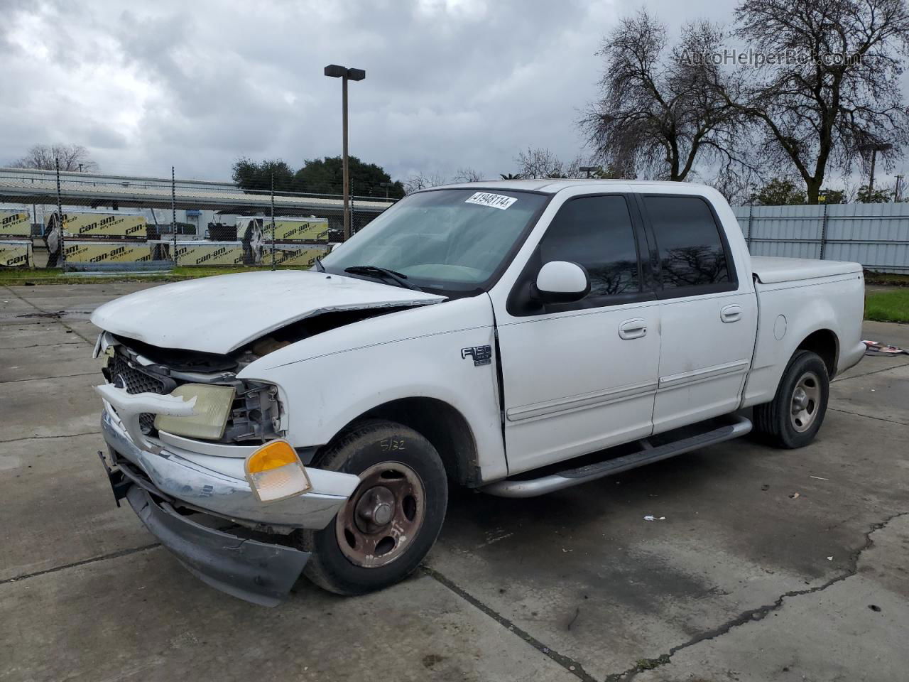 2003 Ford F150 Supercrew White vin: 1FTRW07693KC37417