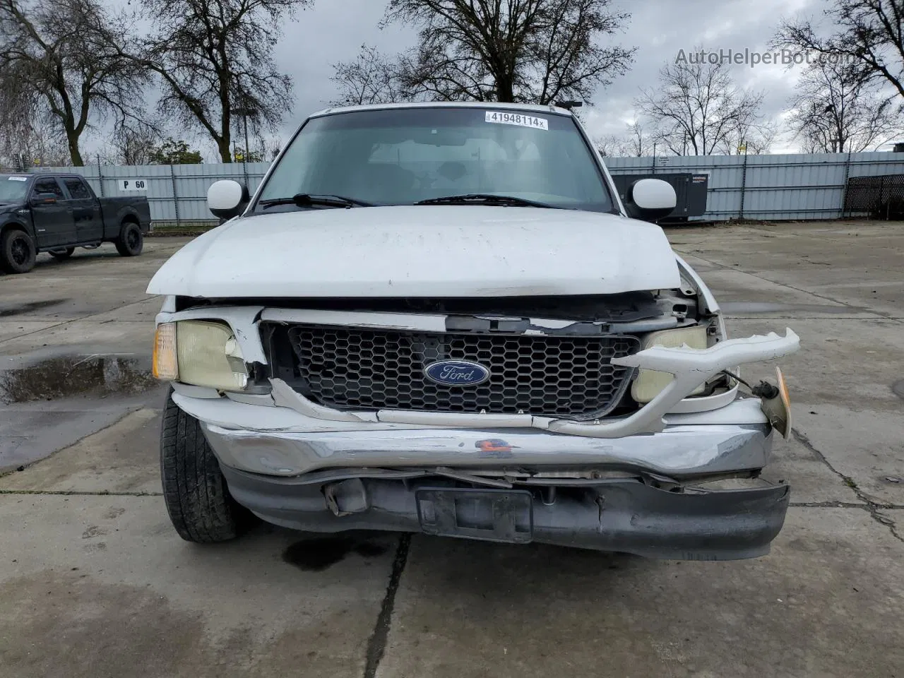 2003 Ford F150 Supercrew White vin: 1FTRW07693KC37417