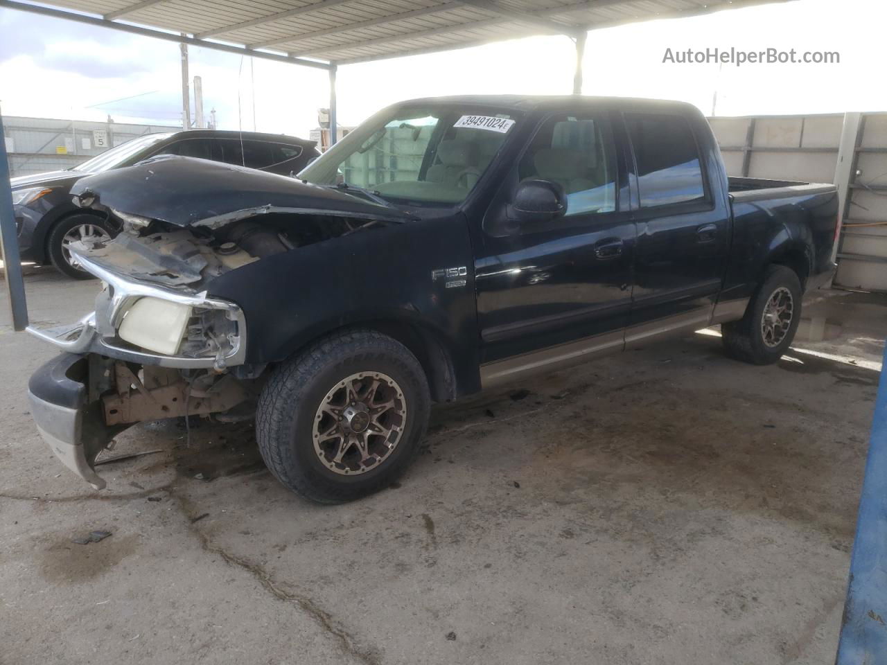 2003 Ford F150 Supercrew Black vin: 1FTRW07L03KD16545