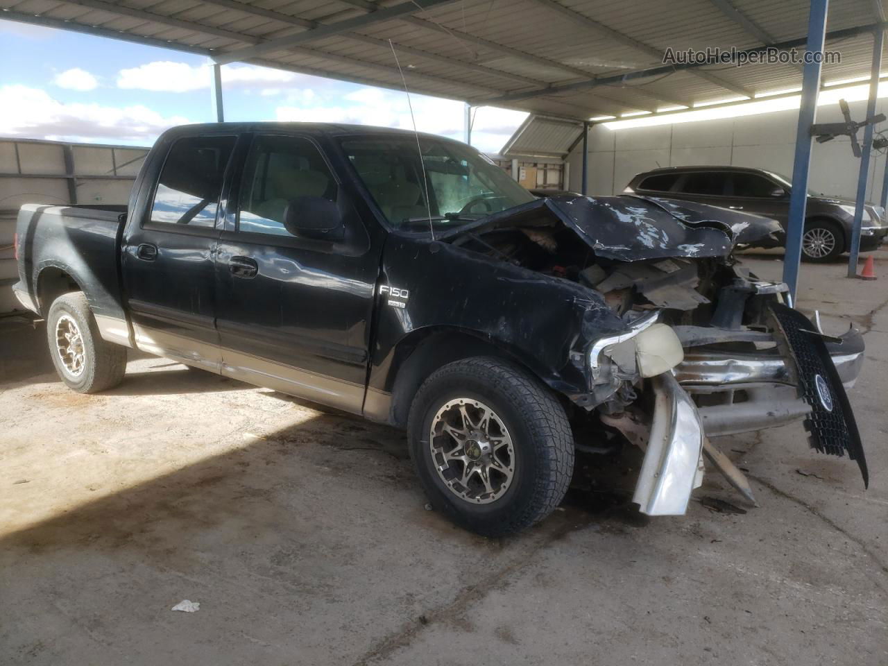 2003 Ford F150 Supercrew Black vin: 1FTRW07L03KD16545