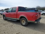 2001 Ford F150 Supercrew Красный vin: 1FTRW07L11KA77665