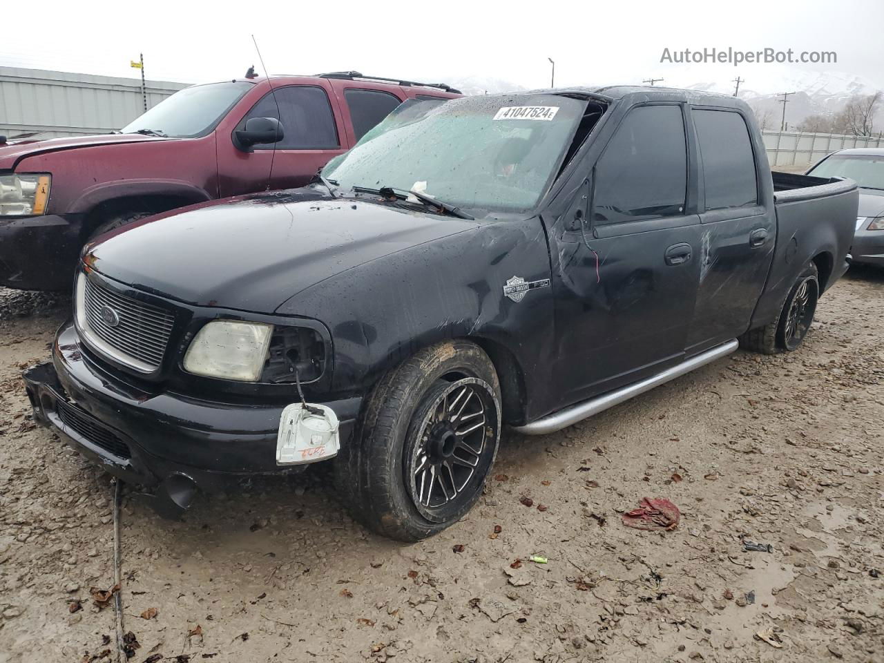 2001 Ford F150 Supercrew Black vin: 1FTRW07L11KB09899