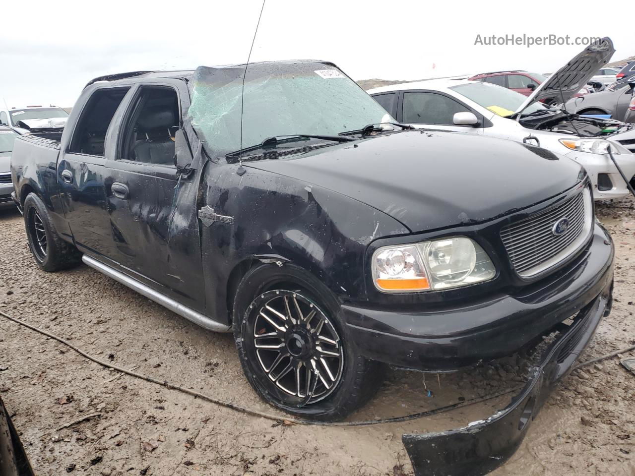 2001 Ford F150 Supercrew Black vin: 1FTRW07L11KB09899