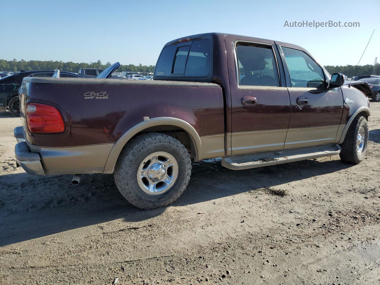 2001 Ford F150 Supercrew Red vin: 1FTRW07L11KF76322