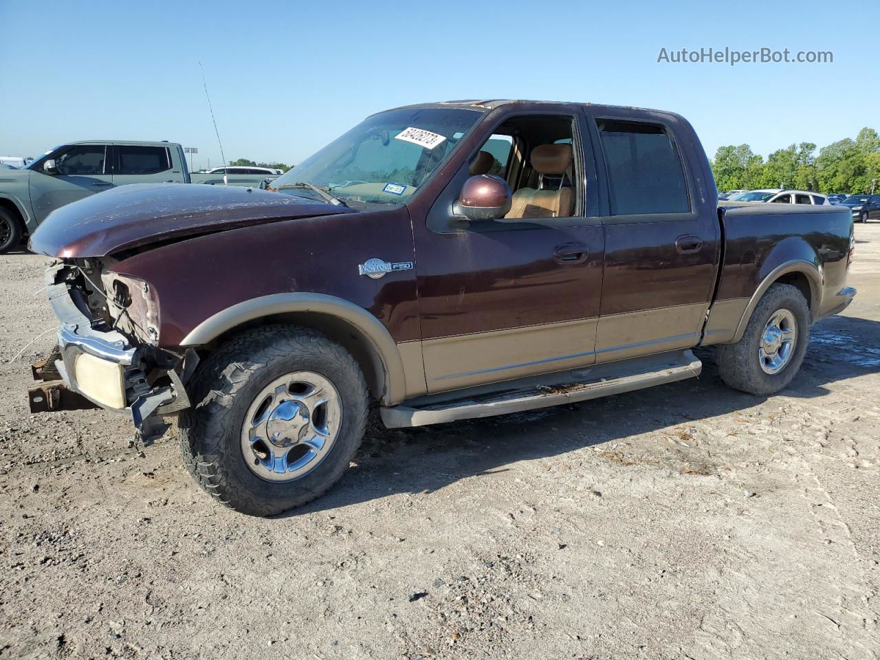 2001 Ford F150 Supercrew Red vin: 1FTRW07L11KF76322