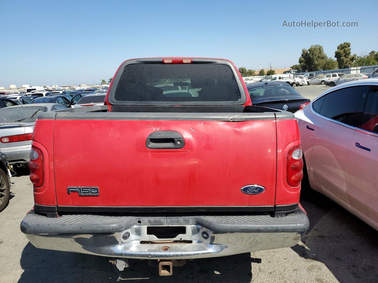 2003 Ford F150 Supercrew Red vin: 1FTRW07L13KA30414