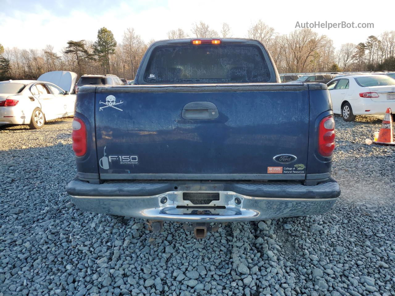 2003 Ford F150 Supercrew Blue vin: 1FTRW07L13KD43818