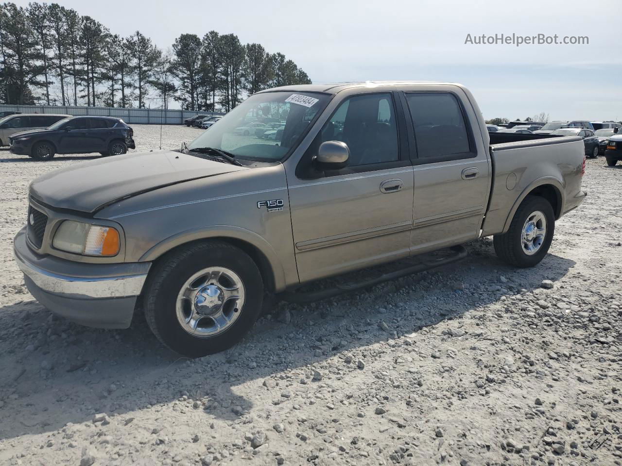 2001 Ford F150 Supercrew Tan vin: 1FTRW07L21KB78889