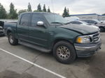 2001 Ford F150 Supercrew Green vin: 1FTRW07L21KB97751