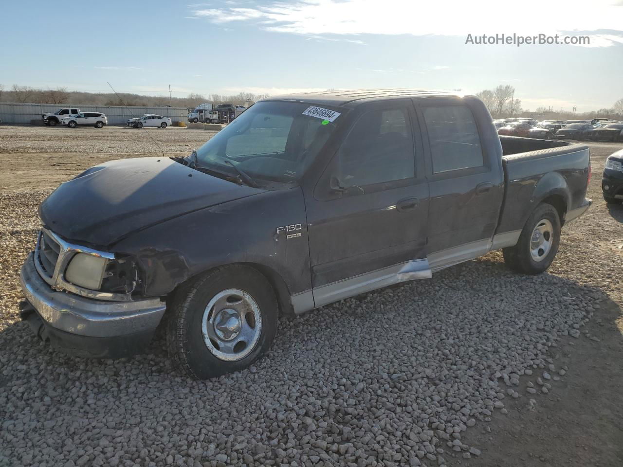 2001 Ford F150 Supercrew Синий vin: 1FTRW07L21KE20984