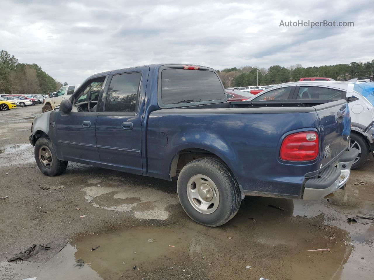 2003 Ford F150 Supercrew Blue vin: 1FTRW07L33KB56001